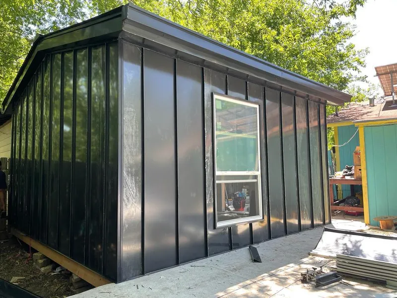 Black standing seam metal wall panels for Roof Inspection in Millville